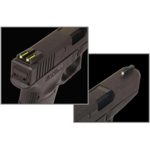 Truglo Truglo TG131GT1B Brite-Site TFO Fits Glock 42/43 Tritium/Fiber Optic Green Front Yellow Rear Black - $67.90 at BattleHawk Armory
