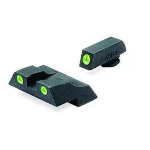 Meprolight Meprolight ML10226 Tru-Dot Night Sight Set Fits Glock 26/27 Tritium Green Front/Rear Black - $99.99 at BattleHawk Armory