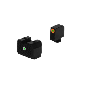 Rival Arms Rival Arms RA4A231G Tritium Night Sights  Fits Glock 17,19 MOS U-Notch Green w/Orange Outline Green Black - $61.90 at BattleHawk Armory