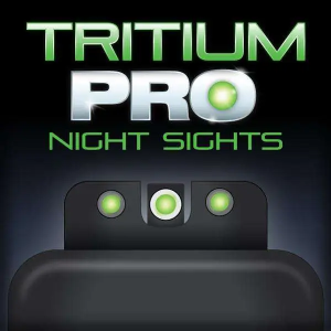 Truglo Truglo TG231G2W Tritium Pro High Set Glock 20,21,25,28-32,37,40-41 Square Front/U-Notch Rear Green w/White Outline Green Black - $56.88 at BattleHawk Armory