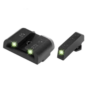 Truglo Truglo TG231G1W Tritium Pro Night Sights Fits Glock 17/17L/19/22/23/24/26/27/33/34/35/38/39 Green Tritium w/White Outline Front Green Rear Black - $56.88 at BattleHawk Armory
