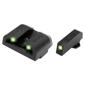 Truglo Truglo TG231G2MW Tritium Pro Night Sights Fits MOS 20/21/25/28/29/30/31/32/37/40/41 Green Tritium w/White Outline Front Green Rear Black - $56.88 at BattleHawk Armory
