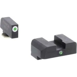 Ameriglo AmeriGlo GL5101 i-Dot Night Sight Fits Glock 17/19/19x/26 Gen5 Tritium Green Tritium w/White Outline Front Tritium Green Rear Black - $52.15 at BattleHawk Armory