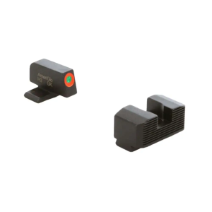 Ameriglo Green tritium Orange Outline FRONT Black serrated REAR Hellcat OSP - $50.32 at BattleHawk Armory