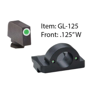Ameriglo AmeriGlo GL126 Ghost Ring Night Sight Fits Glock 20/21 Tritium Green w/White Outline Front Tritium Green Rear - $57.80 at BattleHawk Armory
