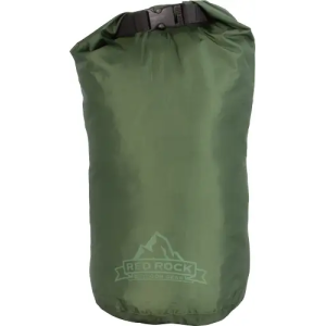 RED ROCK ROLL TOP DRY BAG 8 LITER WATERPROOF OD GREEN