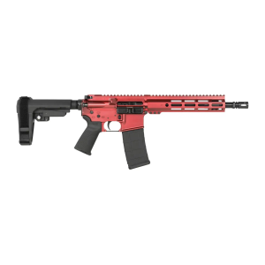Shark Coast Tactical SCC07121BLZ-P Blaze  5.56 NATO 30+1 10.50 Black Nitride Threaded Barrel, Aluminum Receiver w/Picatinny Rail, M-LOK Handguard, Polymer SB Tactical SBA3 Brace, Polymer Grip