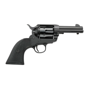 Pietta PFI38ALLOYAS312CB 38 Super 6 Shot 3.50 Matte Black Steel Frame & Barrel, Black Checkered Grip