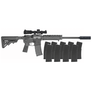 Smith & Wesson M&P15 Volunteer XV, 5.56mm, 16 Rifle Package w/ 10x 30rd Mags, 1-6x24 Vortex LPVO, & Gemtech Suppressor
