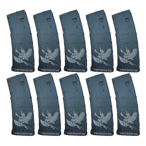 BHA Custom Lasered Independence Day Freedom Eagle 30rd AR-15 Magazine - 10 PACK