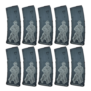 BHA Custom Lasered Independence Day Tactical Washington 30rd AR-15 Magazine - 10 PACK