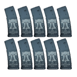 BHA Custom Lasered Independence Day Liberty Bell 30rd AR-15 Magazine - 10 PACK