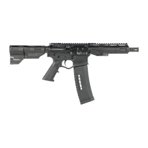 ATI ATIGAX5567ML60TBNS Alpha Maxx 5.56 NATO 60+1 7.50 Black Threaded Barrel, Black Receiver w/Picatinny Rail, Black Polymer Blade, Black A2 Grip