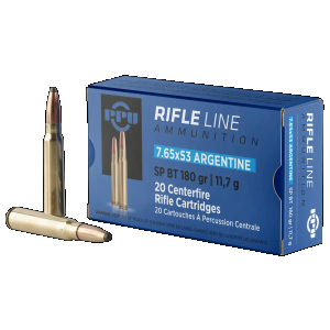PPU 7.65X53 ARGENTINE SP 180GR 20RD BOX 10 BOXES PER CASE