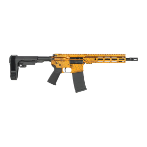 Shark Coast Tactical SCC07329TOPOR-P Topography  5.56 NATO 30+1 10.50 Black Nitride Threaded Barrel, Aluminum Receiver w/Picatinny Rail, M-LOK Handguard, Polymer SB Tactical SBA3 Brace, Polymer Grip