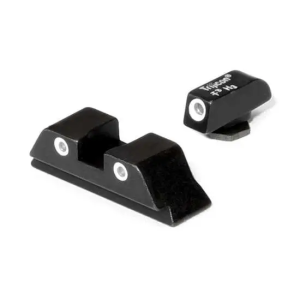 Trijicon Trijicon 600210 Bright & Tough Night Sights  Glock 17,17L,19,22-28,31-35,37-39 3 Dot Green w/White Outline Front Green w/White Outline Rear Black - $107.00 at BattleHawk Armory