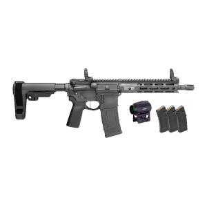 Springfield Armory STV995300BLCV2SBAPAC SAINT Victor Gear Pac 300 Blackout 10+1 9.50 Black Nitride Threaded Barrel, Black Hardcoat Anodize Aluminum Receiver w/ Rail, M-LOK Handguard, Black Polymer SB