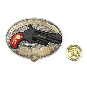 NAA America's 250th Anniversary Belt Buckle Gun .22 LR 5rd Capacity 1-1/8'' Barrel