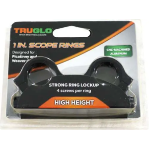 Truglo RINGS QUAD HIGH 1 WVR PIC BLK - $7.05 at BattleHawk Armory
