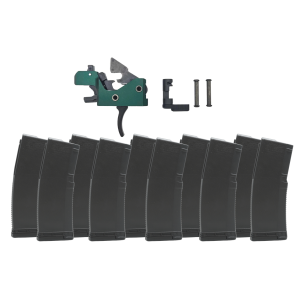 The Triggered Company Disruptor AR-15 3 Position Green Drop In Forced Reset Trigger + 10x 30rd Magazines