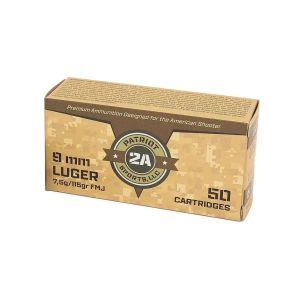 Patriot Sports 9mm 115gr FMJ Brass Case1000 Round Case