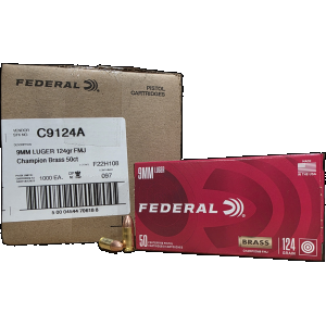Bulk Federal Champion Training Case FMJ Ammo