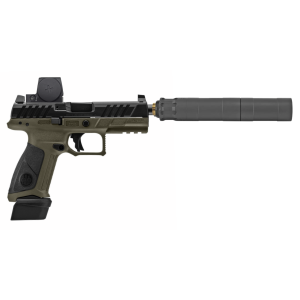 Beretta APX A1 Tactical 9mm Suppressor Package OD Green w/ Vortex Enclosed Red Dot & Rugged Obsidian9