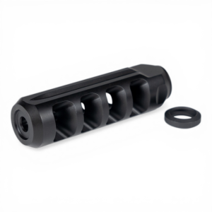 JP Enterprises MK V Competition Compensator 223 1/2-28 .750 OD 5-Baffle Stainless QPQ Black JPCRE-27B