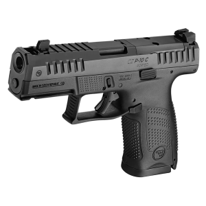 Cz CZ P-10 C Ported, 9mm Luger, 10rd, Optics Ready, Black, Compact Striker-Fired Pistol - $499.99 at BattleHawk Armory