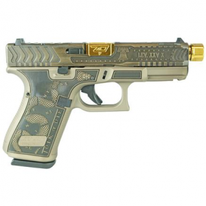 Glock 19 Gen 5 Custom RevolutionColonial Brown Handgun 9mm Luger 15rd Magazines 3 402 Threaded Barrel Austria