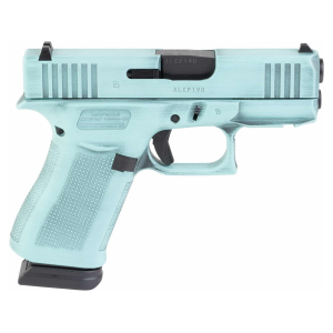 Glock Shark Coast Tactical Glock 43X Robins Egg Blue Battlewear 9mm 3.41 15-Round Pistol - $556.80 at BattleHawk Armory