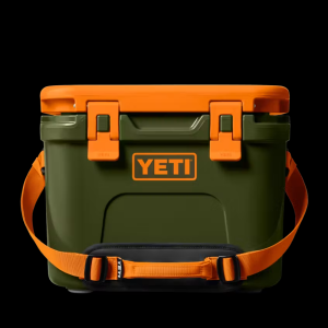 Yeti Coolers Roadie 15 Hard Cooler, Olive/King Crab Orange