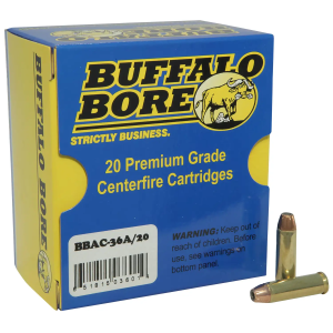 444 Marlin Ammo - Buffalo Bore Ammo Heavy Semi Jacketed Flat Point SJFP Buffalo Bore Heavy Semi Jacketed Flat Point SJFP Ammo