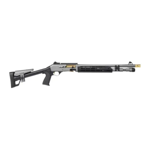 Panzer Arms Panzer Arms PAM4CSGGTMFSS M4 Speed Pro 12 Gauge Semi-Auto 3 5+1 18.50 Gray Ported Barrel, Gray w/Gold Titanium Accents Aluminum Receiver w/Picatinny Rail, M-LOK Handguard, Skeleton Stock, Black Poly - $617.61 at BattleHawk Armory