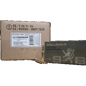 6.5mm Creedmoor Ammo - Bulk Sellier & Bellot Tactical FMJBT Bulk Sellier & Bellot Tactical FMJBT Ammo