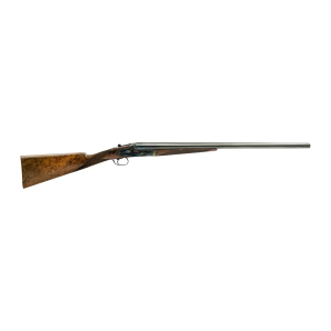 Dickinson LLC Plantation 12 Gauge Break Open 2.75 2rd 28 Gloss Blued Side By Side Barrel, True Bone-Charcoal Case Hardening Engraved Receiver, English Style Turkish Walnut Stock