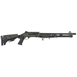 Orthos Arms Raider S4, 12ga, 18.5 Barrel, 3 Chamber, 7+1 Capacity, OD Green, Semi-Auto Shotgun