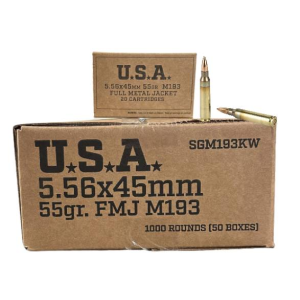 Bulk Winchester USA M193 Case FMJ Ammo