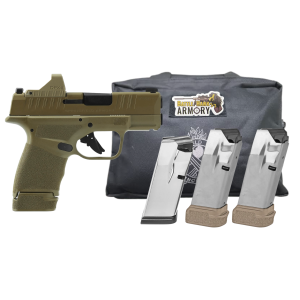 Springfield Armory Springfield Hellcat 9mm 1-11, 3-13rd Mags, 3 Barrel FDE Gear Pac Pistol - $558.88 at BattleHawk Armory