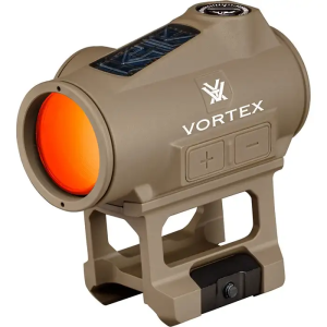 Vortex Optics Vortex Crossfire II Solar 1x 2 MOA Red Dot Sight, Tan, Low and Lower 1/3 Mounts - $169.99 at BattleHawk Armory