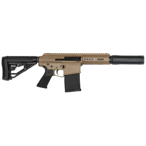 Genesis Arms Genesis Arms Gen-12 SBM w/ Adaptive Stock, 12ga, 5 Barrel, 2.75 Chamber, 1- 5rd Magazine, FDE, Suppressed Short Barreled Shotgun - $4660.99 at BattleHawk Armory