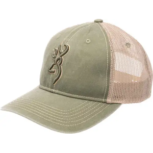 BROWNING CAP COLCORD MESH BACK GREEN OSFM*