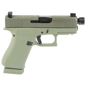 Glock Glock 43X Shark Coast Debo Green 9mm 3.92 Threaded Pistol - $705.60 at BattleHawk Armory