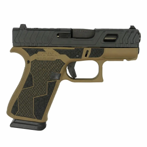 Glock 43X FS 9mm Pistol with Front Rail, 15-Round, Black / Kavorka FDE