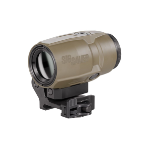 Sig Sauer SIG Sauer JULIET3T-AMR 3x22 Compact Magnifier, Flip-to-Side Mount, FDE - $419.99 at BattleHawk Armory