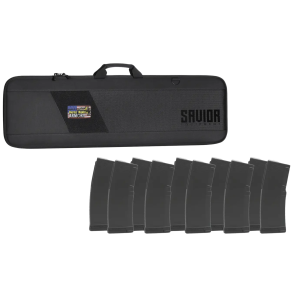 AR-15 Range Ready Bundle - Savior 42 Black Rifle Case + Patch + 10x Amend2 30rd Magazines