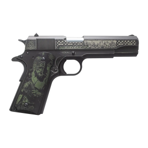 Tisas Arms Customs 10100518AA7 1911 A1 Service Warrior ports South Exclusive 45 ACP 7+1 5 Carbon Steel Serrated Slide & Frame w/Beavertail
