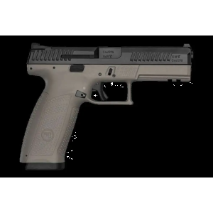 CZ 91541 P-10 Full Size 9mm Luger 4.50 19+1 Black Nitride Side Flat Dark Earth Polymer Grip