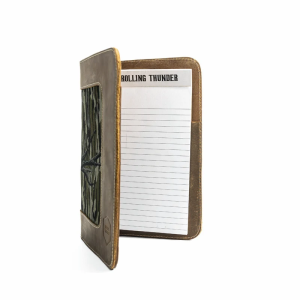 Rolling Thunder Leather Portfolio Cover with Notepad, MOBL Inlay