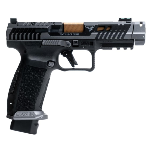 Century Arms Canik TTI Combat Smoke 9mm 4.6 Ported Gold Barrel 18rd Pistol, Demo - $846.33 at BattleHawk Armory